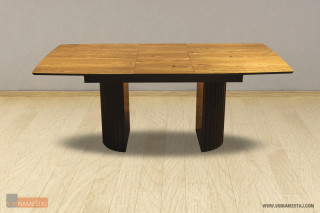 Трпезариска маса ПРЕМИУМ 2 рустик храст Вин 