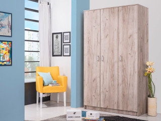 Ормар ХАНА 3К Сиви храст 9045 