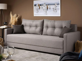 Лежај ЕНЦО Штоф Малмо Њу 90 Светло сива/Штоф Соро 97 Темно сива 