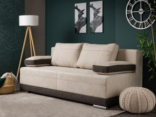 Лежај КРОН штоф Соро 21 беж/штоф Соро 24 Браон 