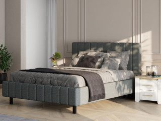 Француски лежај ЏОЈ Штоф Вајб 95 Сива 