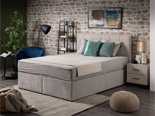 Француски лежај ЛОРЕНЦО Штоф Винд 80 Беж 