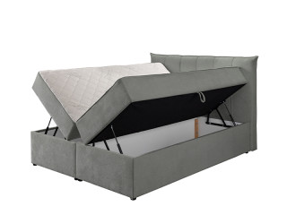 Француски лежај ЛОРЕНЦО Штоф Винд 89 Темно Сива 