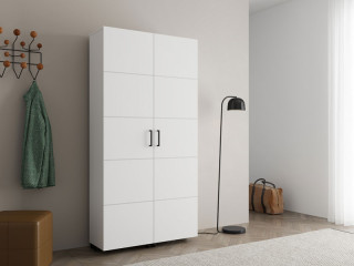 Ормар за чевли ИСЛЕЈ 91 2К х185 Опак бела 