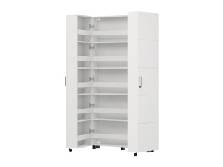 Ормар за чевли ИСЛЕЈ 91 2К х185 Опак бела 