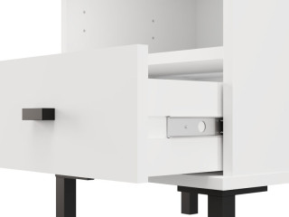 Ноќно ормарче САЛАМИС НО1Ф Опак бела 