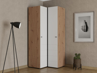 Ормар НЕВИС УГ х207 Артисан храст/ Опак бела 