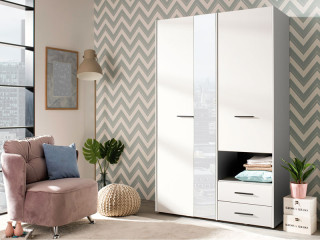 Ормар КАМБРИС 3К2ФО Опак бела 