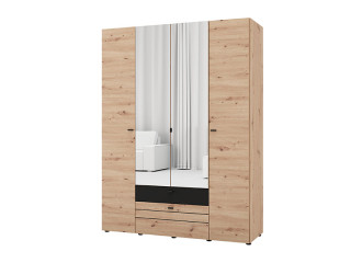 Ормар БИТИНИЈА 4К2Ф2О h207 ПК2- w367 Артисан храст/Црна 