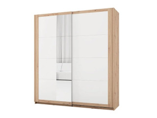 Гардеробер КАРТЕНА 200 ОГ h217 Пг3-w200 Артисан храст/Опак бела/Артисан храст медијапан 