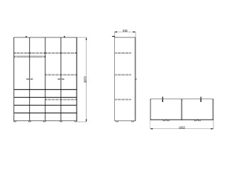 Ормар НЕВИС 4К h207 ПК2-w751 Артисан храст 