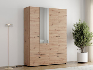 Ормар НЕВИС 4К2Ф1О h207 ПК2-w751 Опак бела 