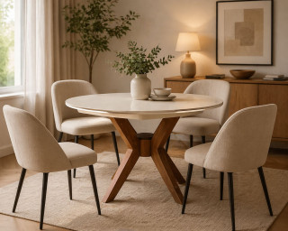 Трпезариска маса АРЕС-103 ХЛ Амаро/ногарки Амаро Мит. 