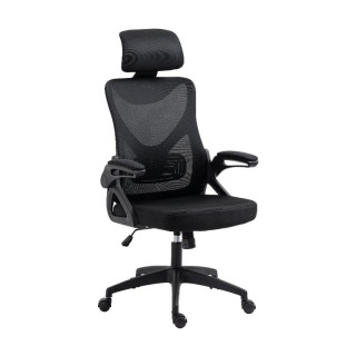 КАНЦЕЛАРИСКО СТОЛЧЕ W-21-9 ЦРНО СО МРЕЖА 63?61?128,5 cm 