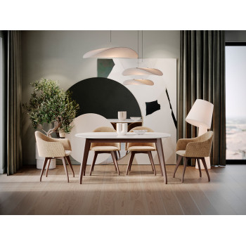 Трпезариска маса БРУТУС 160 ХЛ Амаро/ногарки Амаро Мит. 