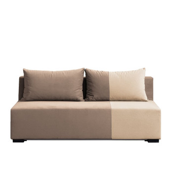 Лежај МИРЕЛО Штоф САНД 16 Светло браон/ Штоф САНД 03 Беж 