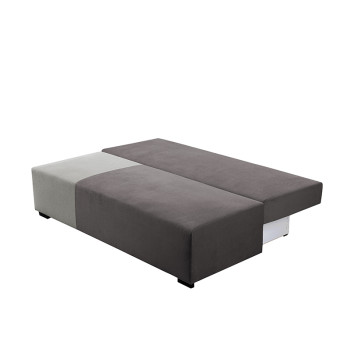 Лежај МИРЕЛО Штоф САНД 21 Сива/ Штоф САНД 82 Светло Сива 