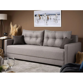 Лежај ЕНЦО Штоф Малмо Њу 90 Светло сива/Штоф Соро 97 Темно сива 