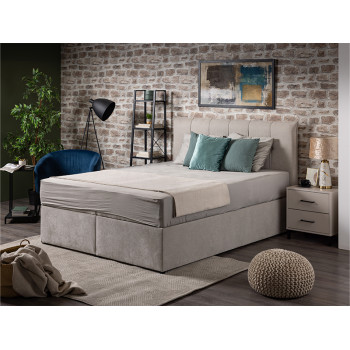 Француски лежај ЛОРЕНЦО Штоф Винд 80 Беж 