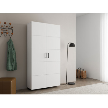 Ормар за чевли ИСЛЕЈ 91 2К х185 Опак бела 