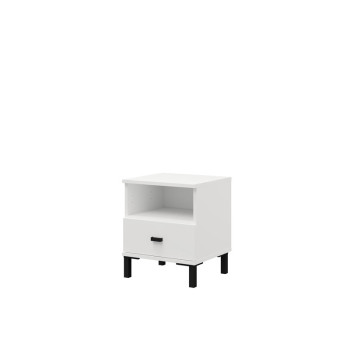 Ноќно ормарче САЛАМИС НО1Ф Опак бела 