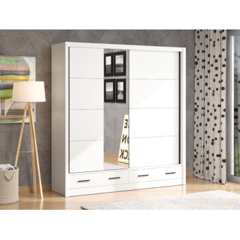 Гардеробер АЛБИ ПЛУС 205 2Ф ОГ Опак бела 