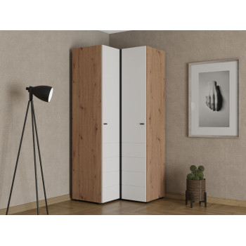 Ормар НЕВИС УГ х207 Артисан храст/ Опак бела 