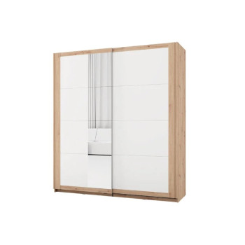 Гардеробер КАРТЕНА 200 ОГ h217 Пг3-w200 Артисан храст/Опак бела/Артисан храст медијапан 