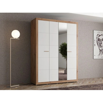 Ормар КАРТЕНА 4К1О h207 ПК2-w751 Артисан храст/Опак бела 