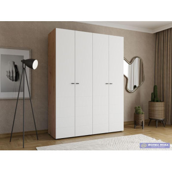 Ормар НЕВИС 4К h207 ПК2-w751 Артисан храст/ Опак бела 