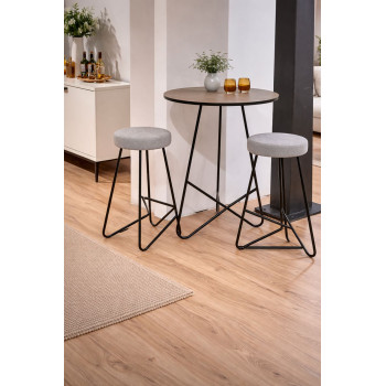 БАРСКА МАСА Црна/Рустик храст Вин 