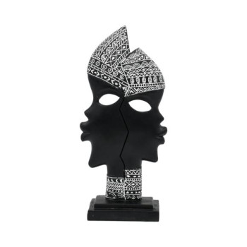 ДЕКОРАТИВНА ФИГУРА XL240305 ЦРНО БЕЛА 15х7х31 