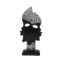 ДЕКОРАТИВНА ФИГУРА XL240305 ЦРНО БЕЛА 15х7х31 
