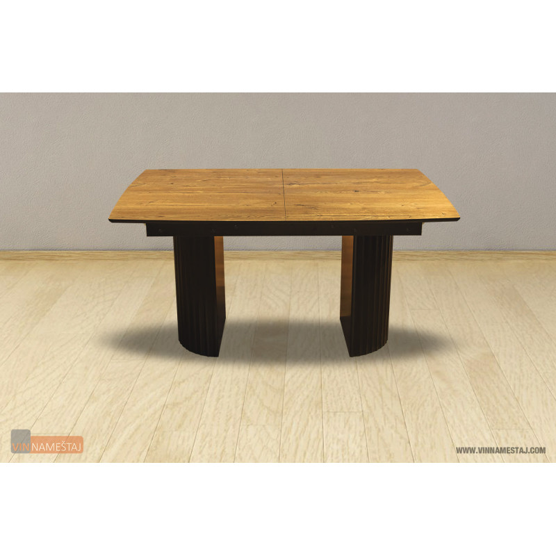 Трпезариска маса ПРЕМИУМ 2 рустик храст Вин 