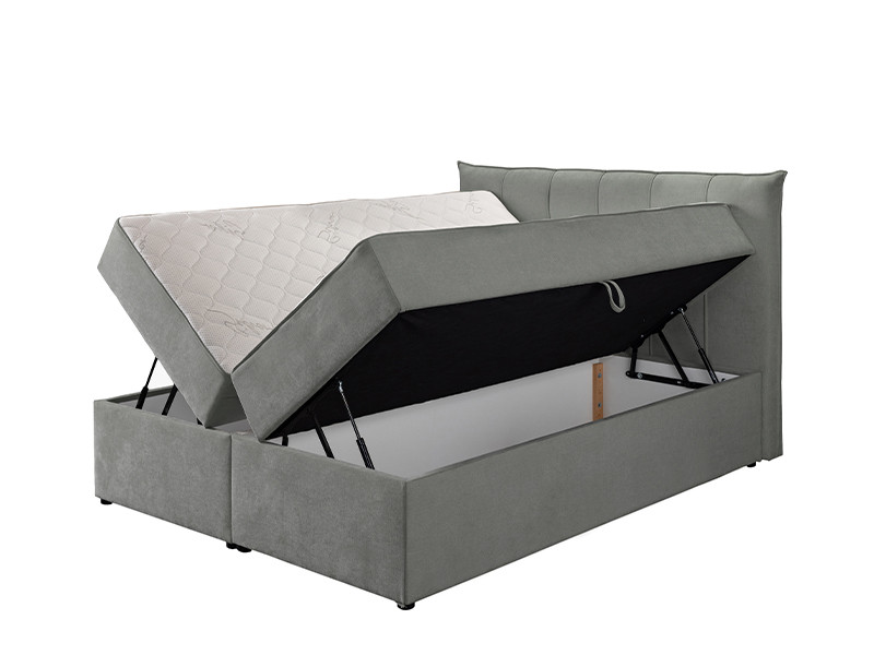 Француски лежај ЛОРЕНЦО Штоф Винд 89 Темно Сива 