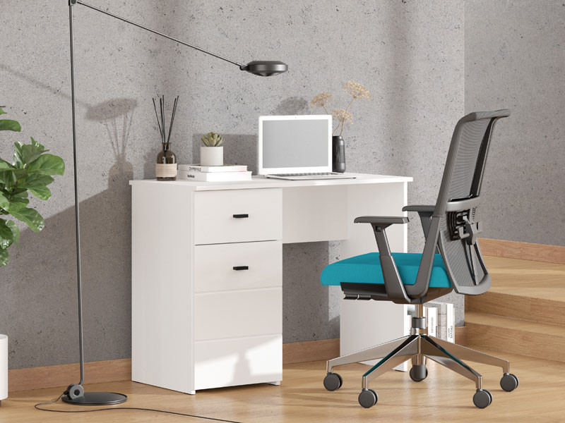 Компјутерска маса ДИОФАНТ 1Ф1В Опак бела 