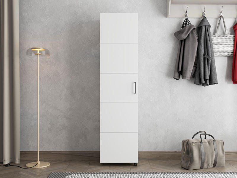 Ормар за чевли ИСЛЕЈ 46 1К х185 Опак бела 