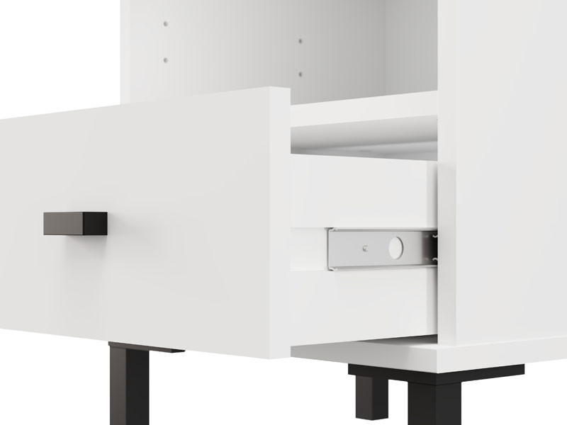 Ноќно ормарче САЛАМИС НО1Ф Опак бела 