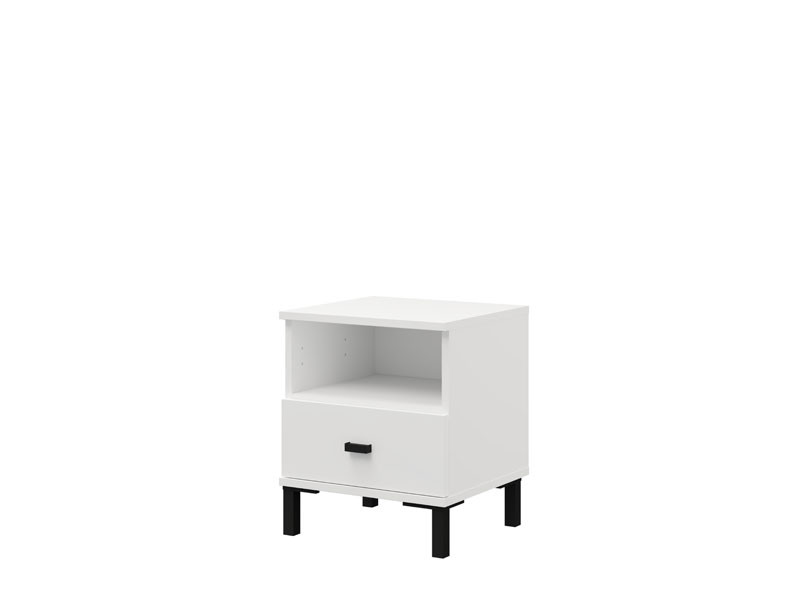 Ноќно ормарче САЛАМИС НО1Ф Опак бела 