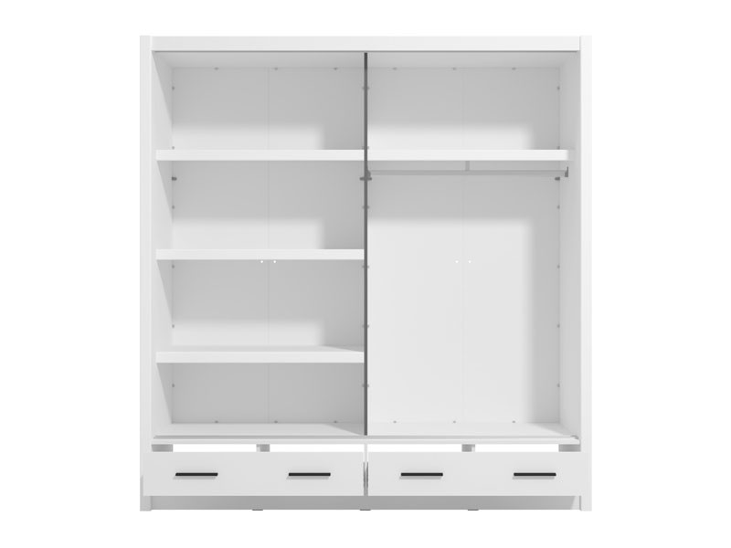 Гардеробер АЛБИ ПЛУС 205 2Ф ОГ Опак бела 