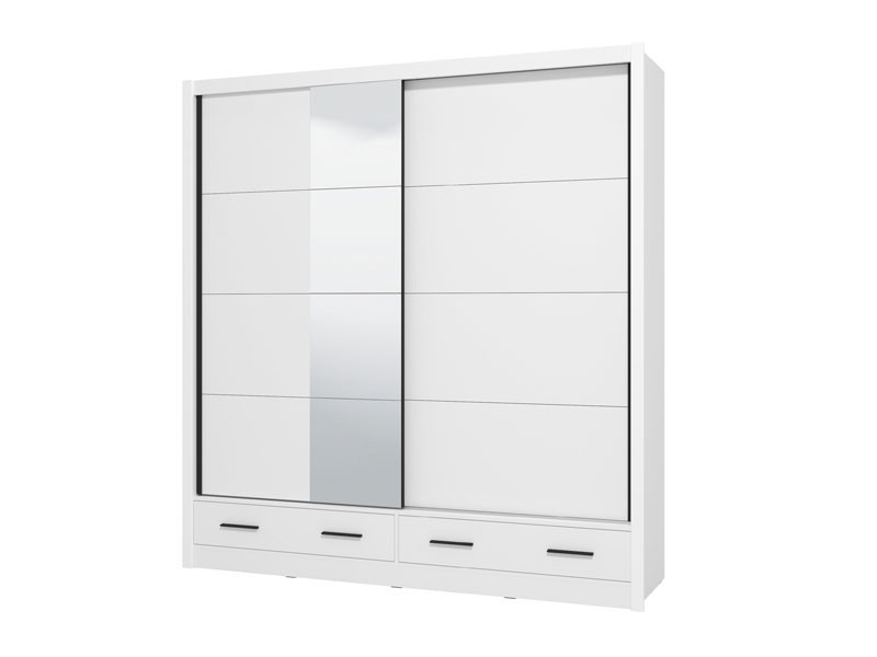 Гардеробер АЛБИ ПЛУС 205 2Ф ОГ Опак бела 
