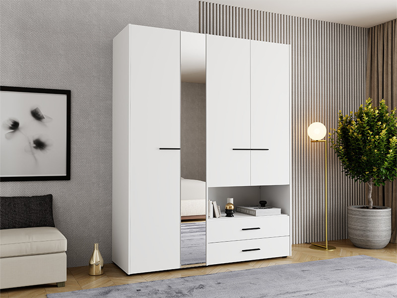 Ормар КАМБРИС 4К2ФО Опак бела 