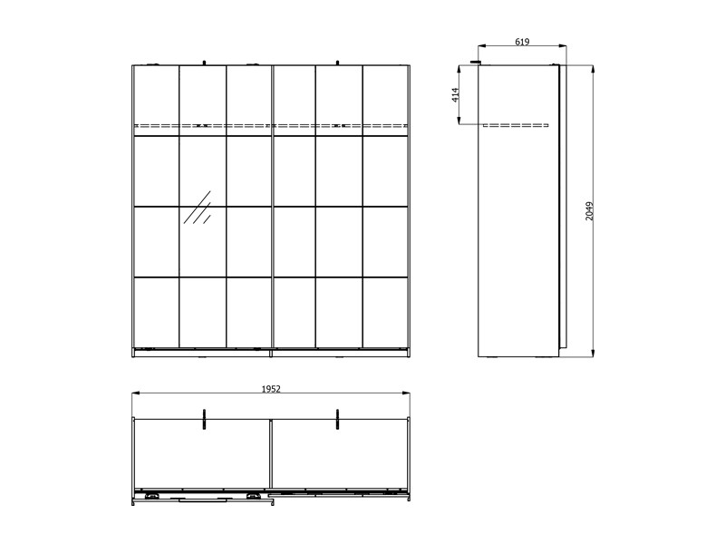 Гардеробер САЛАМИС 200 ОГ h205 Пг3-w200 Кашмир 
