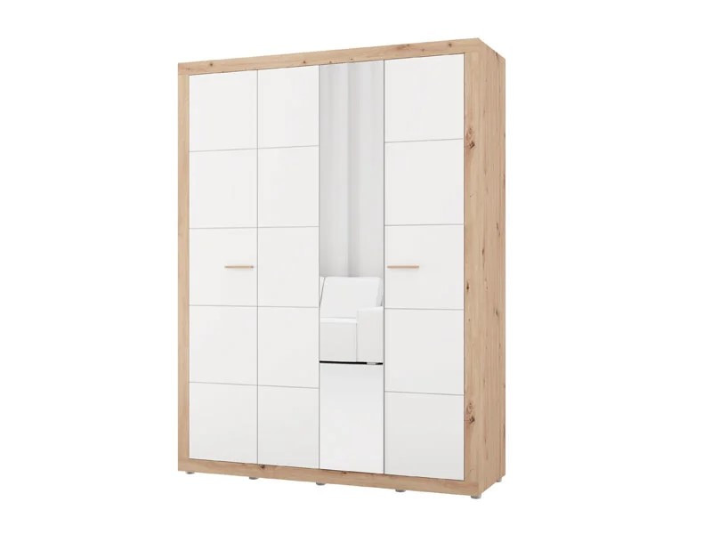 Ормар КАРТЕНА 4К1О h207 ПК2-w751 Артисан храст/Опак бела 