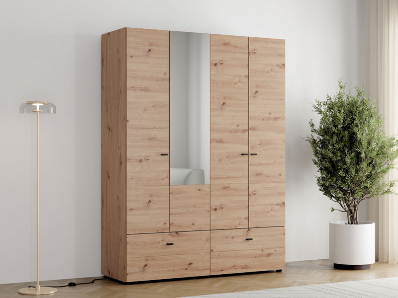 Ормар НЕВИС 4К2Ф1О h207 ПК2-w751 Опак бела 