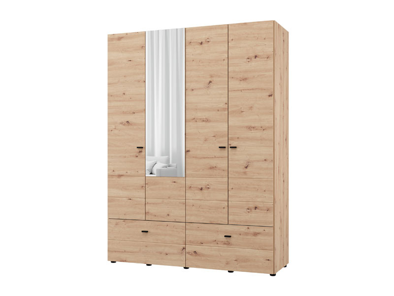 Ормар НЕВИС 4К2Ф1О h207 ПК2-w751 Опак бела 