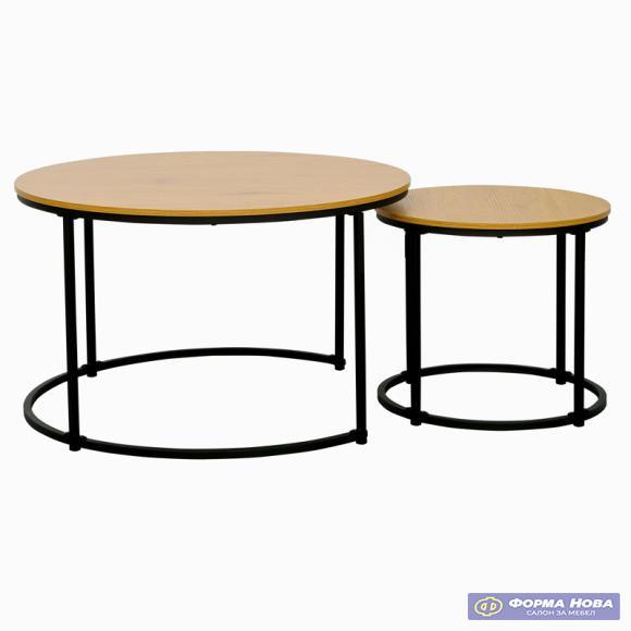 СЕТ ОД 2 КЛУБ МАСИЧКИ CJ N2104X И CJ N2105X M33 P04 ЦРНИ 80*80*48CM И 48*48*42CM 