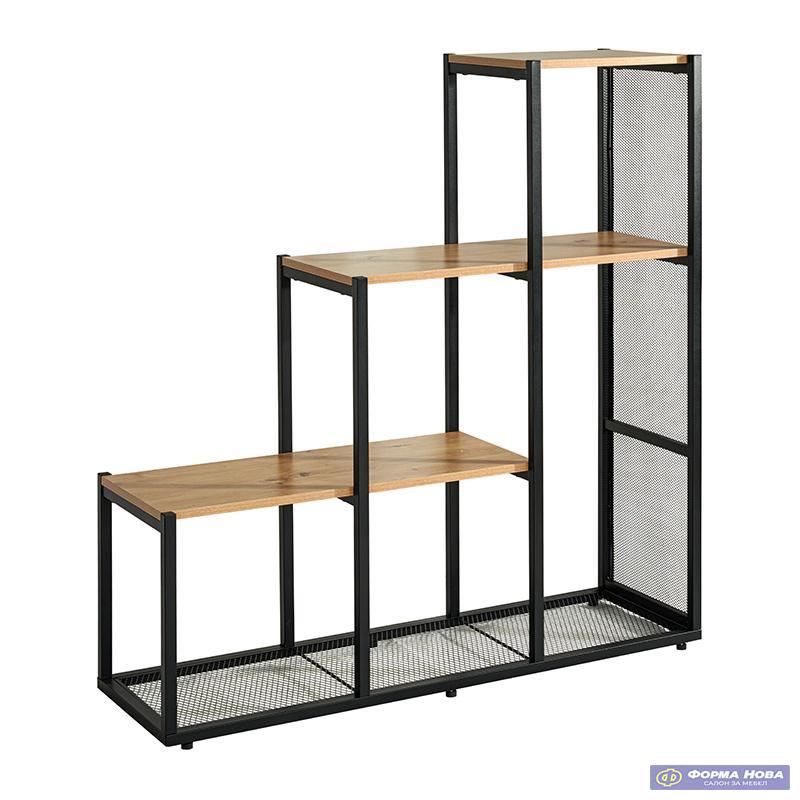 ПОЛИЦА FG 2276 МЕЛАМИН МЕТАЛНА КОНСТРУКЦИЈА 106x33x112cm 