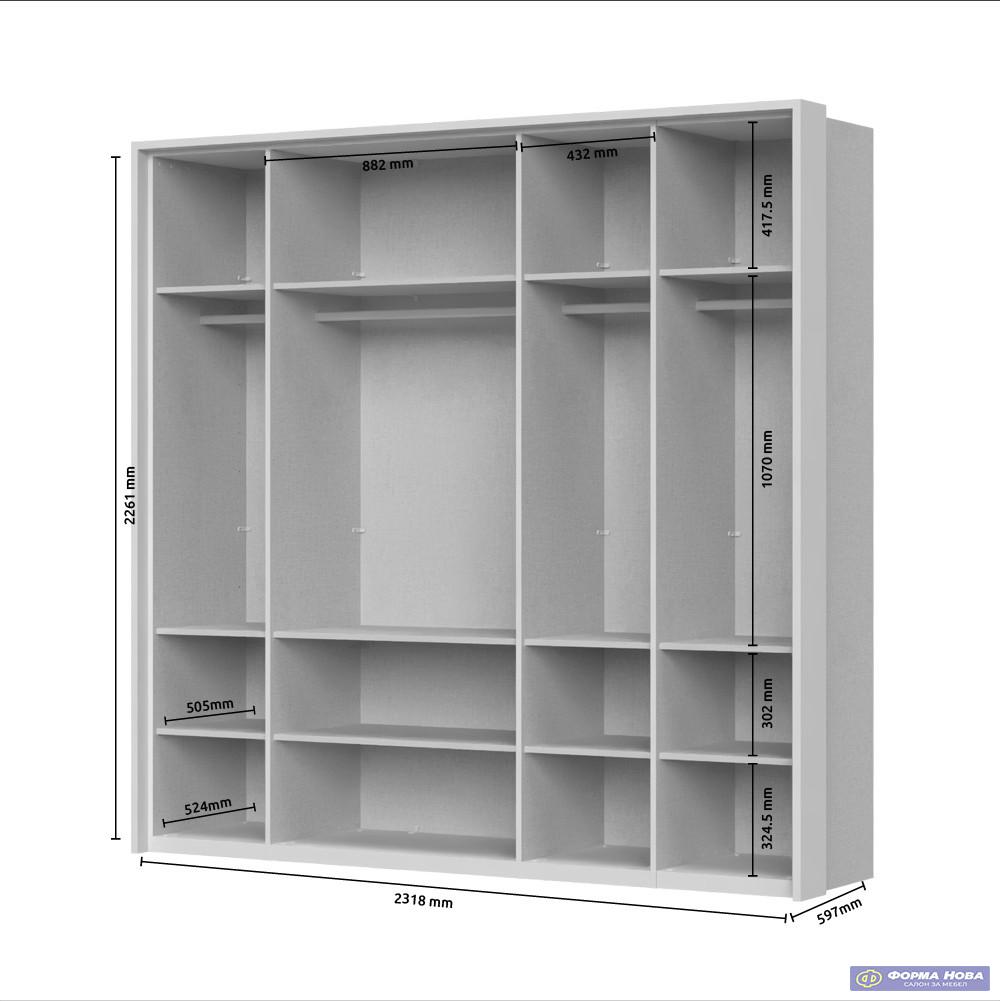 Плакар ОПЕРА П5Б-3АЛ/ОП 