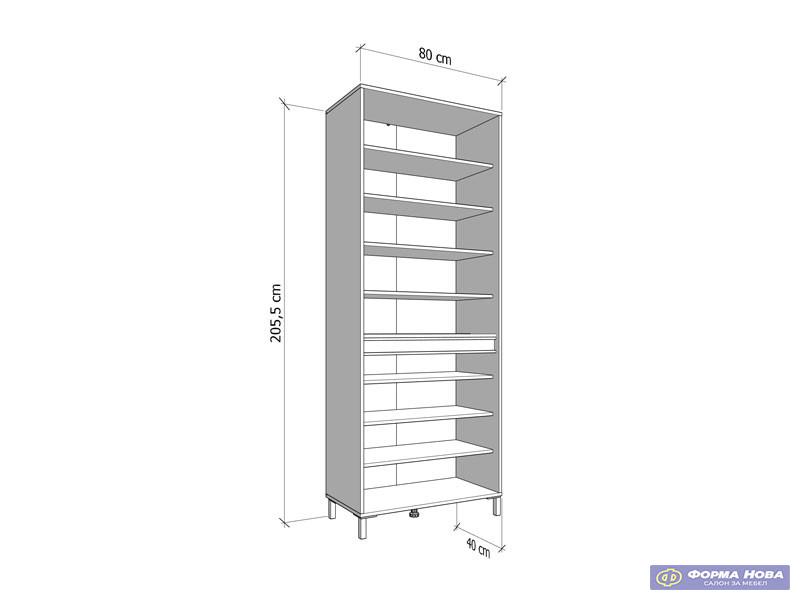 Ормар за чевли ФЛАНАН 2К4В